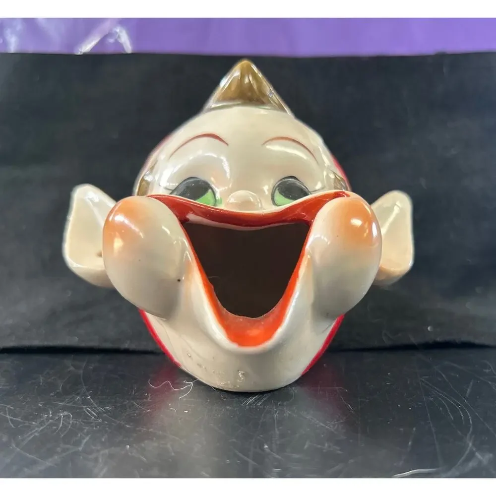 Vintage 1940s Pixie Head Tray Novelty Collectible Japan